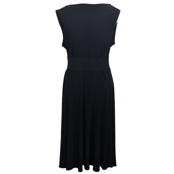 Maurices Black Belted Dress Size Medium Black Stretchy Dress with Belt - Picture 3 of 7